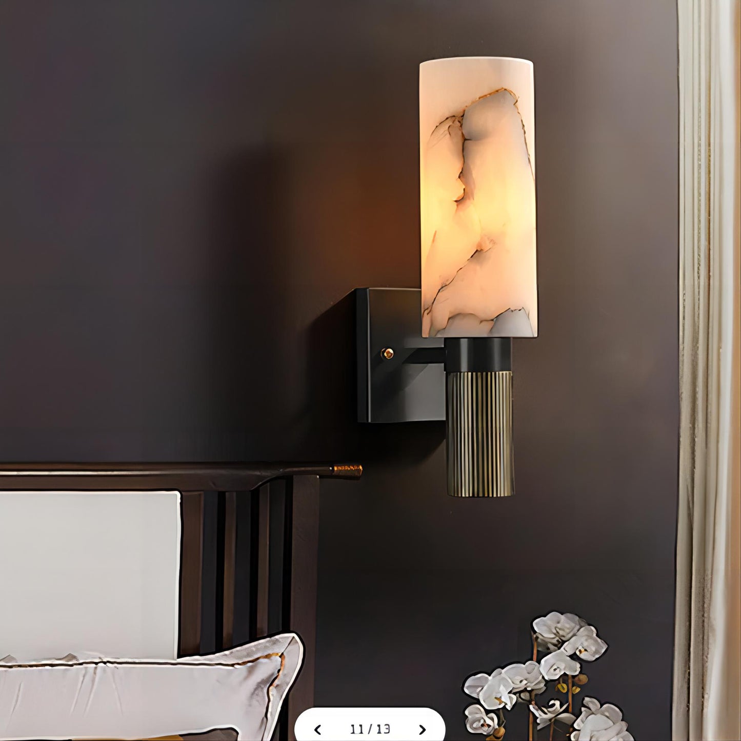 Torch Alabaster Wall Lamp