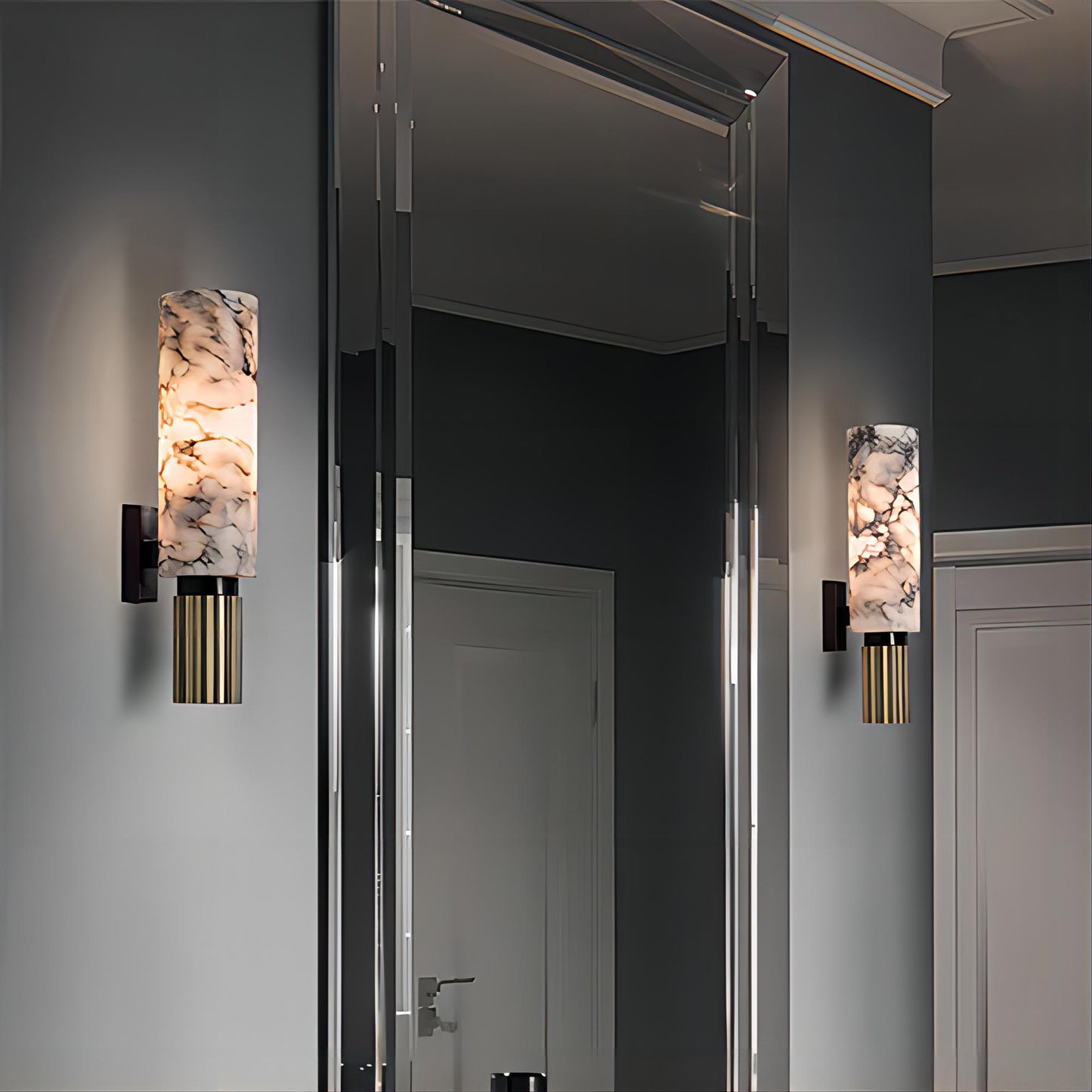 Torch Alabaster Wall Lamp