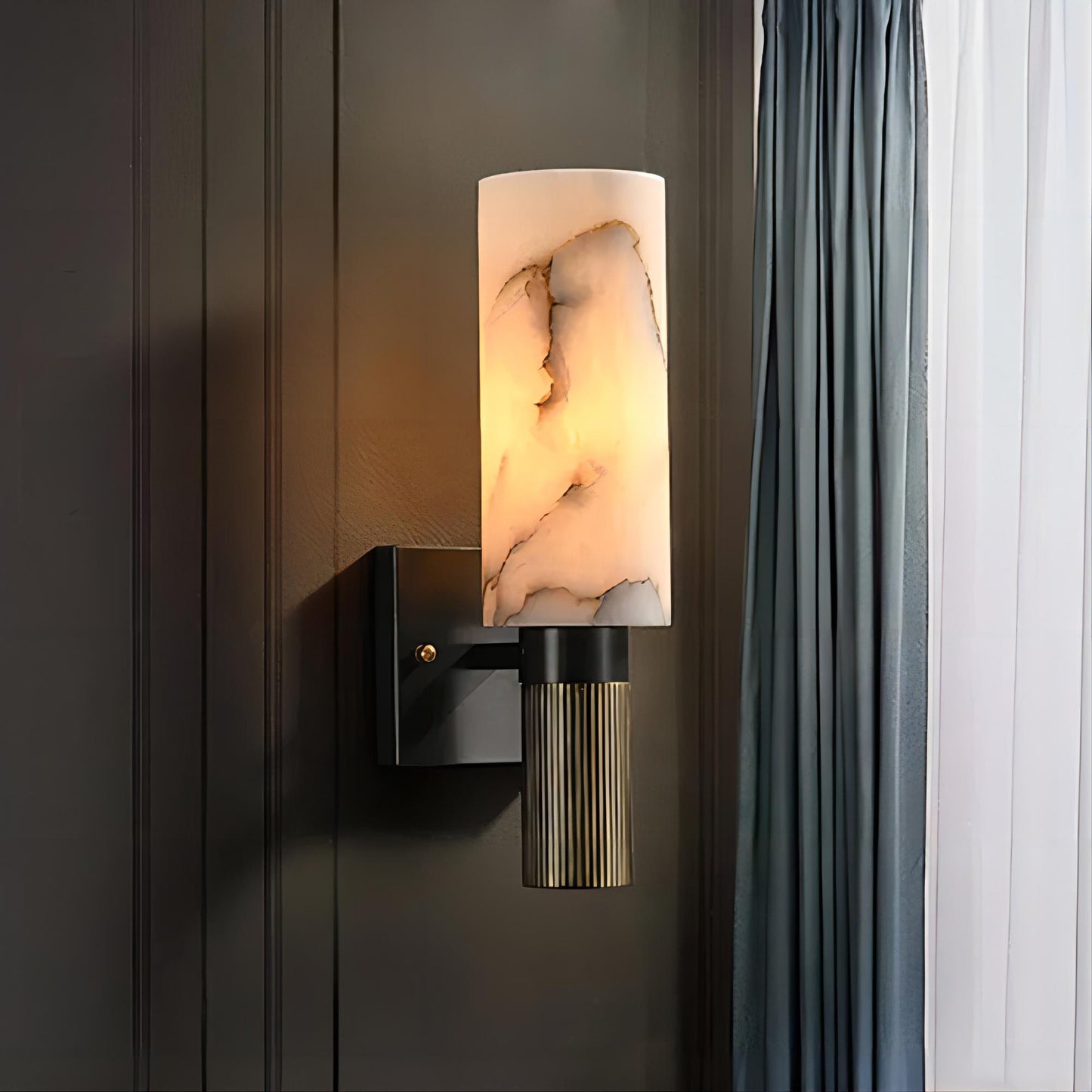 Torch Alabaster Wall Lamp
