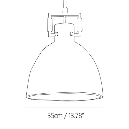 Cloche Glass Pendant Lamp