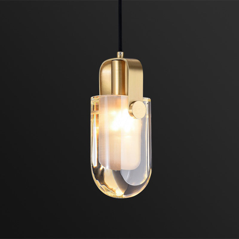 Glam Linear Crystal Pendant Lamp